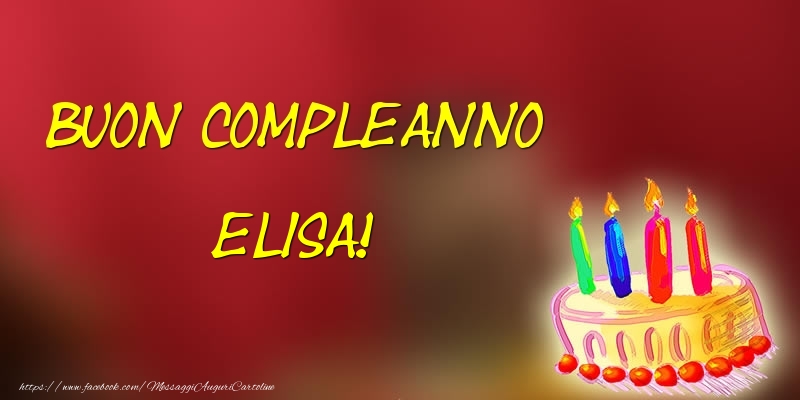 Buon Compleanno Elisa! - Cartoline compleanno