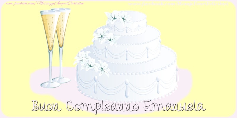 Buon compleanno Emanuela - Cartoline compleanno