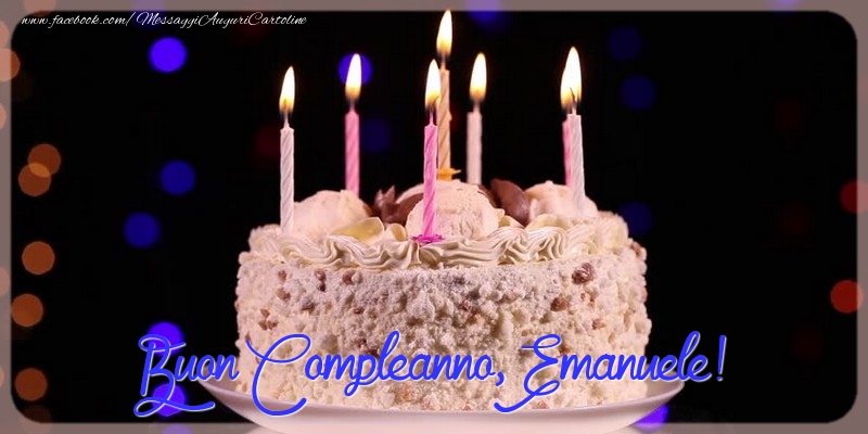 Buon compleanno, Emanuele - Cartoline compleanno