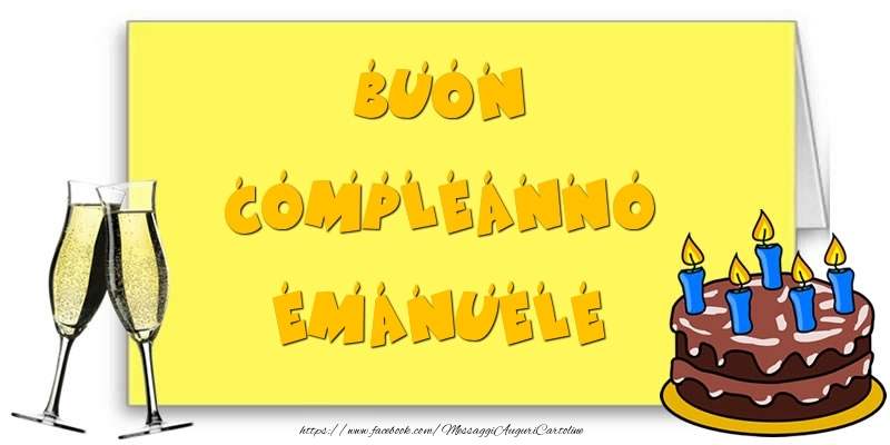 Buon Compleanno Emanuele - Cartoline compleanno