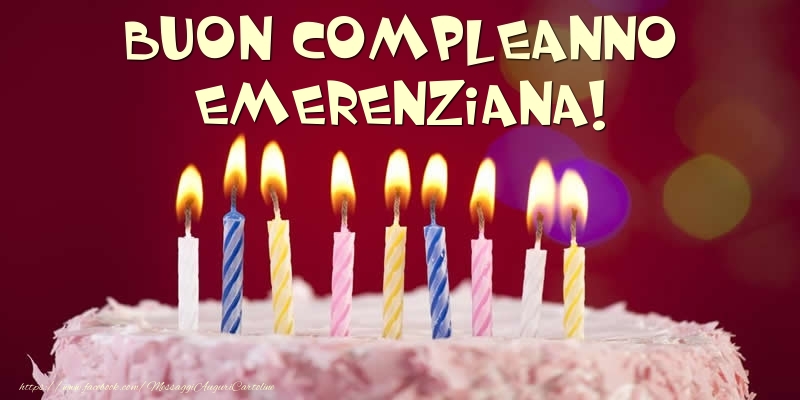 Torta - Buon compleanno, Emerenziana! - Cartoline compleanno con torta