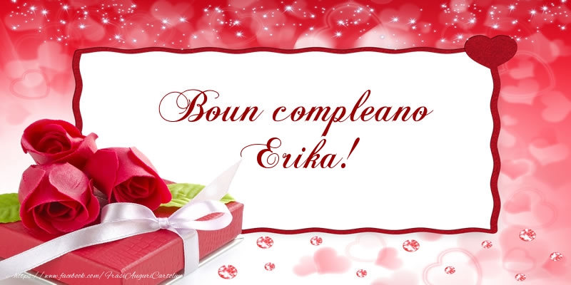 Boun compleano Erika! - Cartoline compleanno
