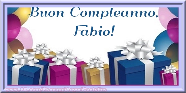 Buon compleanno, Fabio! - Cartoline compleanno