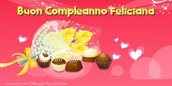 Buon Compleanno Feliciana - Cartoline compleanno