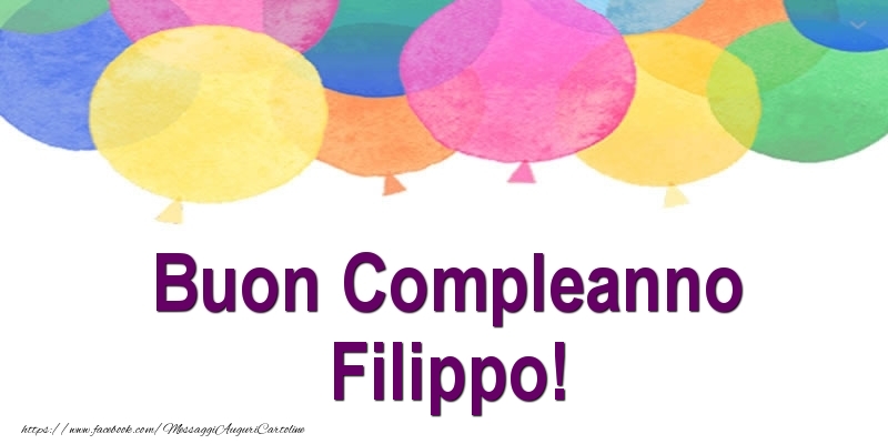 Buon Compleanno Filippo! - Cartoline compleanno