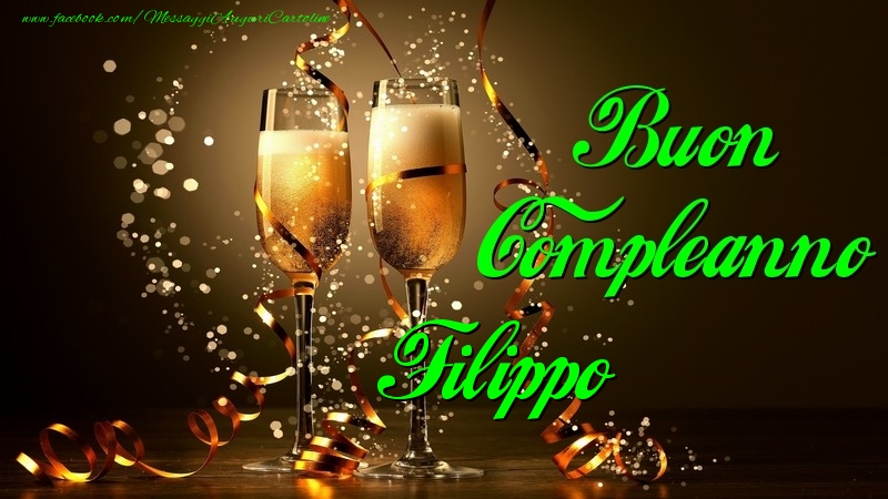 Buon Compleanno Filippo - Cartoline compleanno