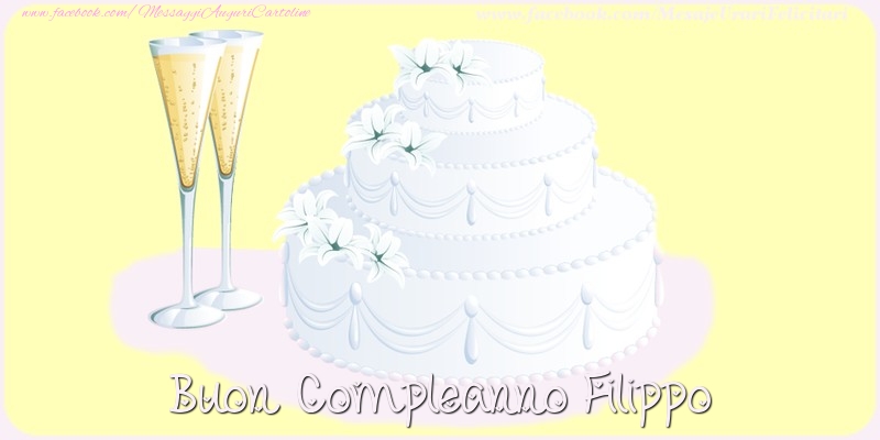 Buon compleanno Filippo - Cartoline compleanno