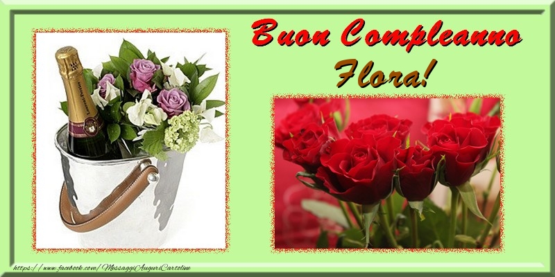 Buon Compleanno Flora - Cartoline compleanno