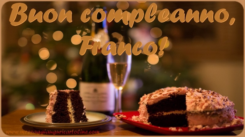 Buon compleanno, Franco - Cartoline compleanno