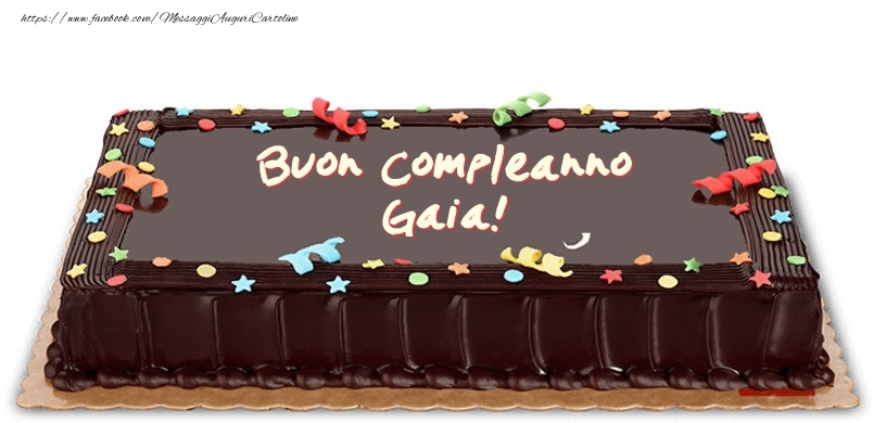 Torta di compleanno per Gaia! - Cartoline compleanno con torta