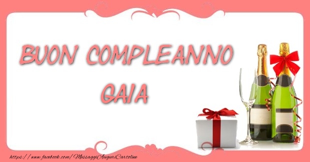 Buon compleanno Gaia - Cartoline compleanno
