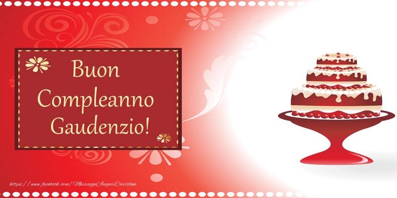Buon Compleanno Gaudenzio! - Cartoline compleanno