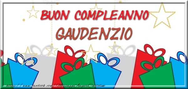 Buon compleanno Gaudenzio - Cartoline compleanno