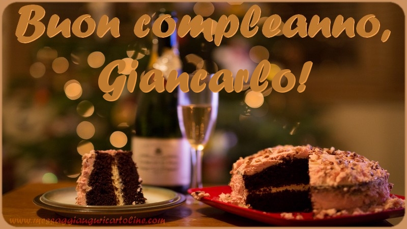 Buon compleanno, Giancarlo - Cartoline compleanno