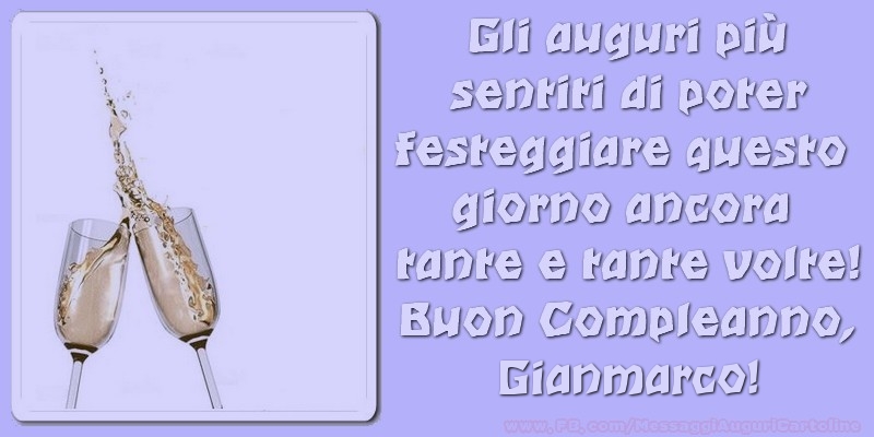Buon compleanno Gianmarco, - Cartoline compleanno