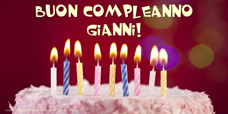 Torta - Buon compleanno, Gianni! - Cartoline compleanno con torta