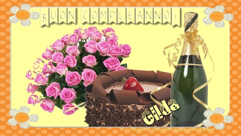 Buon compleanno Gilda - Cartoline compleanno