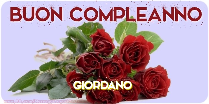 Buon compleanno Giordano - Cartoline compleanno