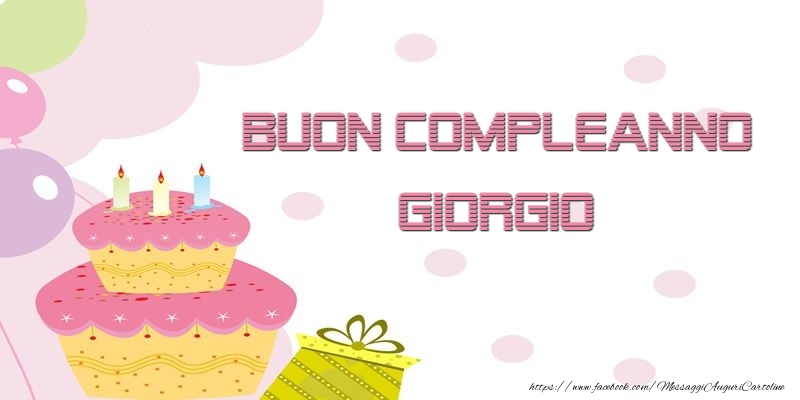 Buon Compleanno Giorgio - Cartoline compleanno