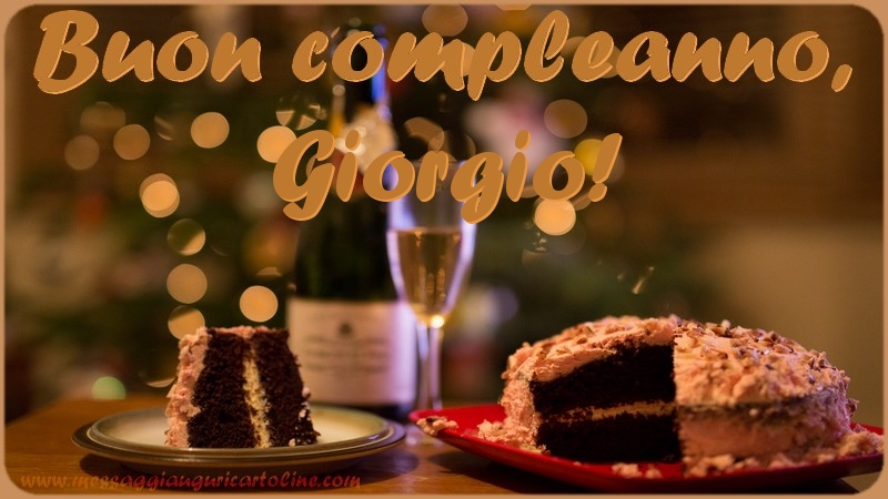 Buon compleanno, Giorgio - Cartoline compleanno