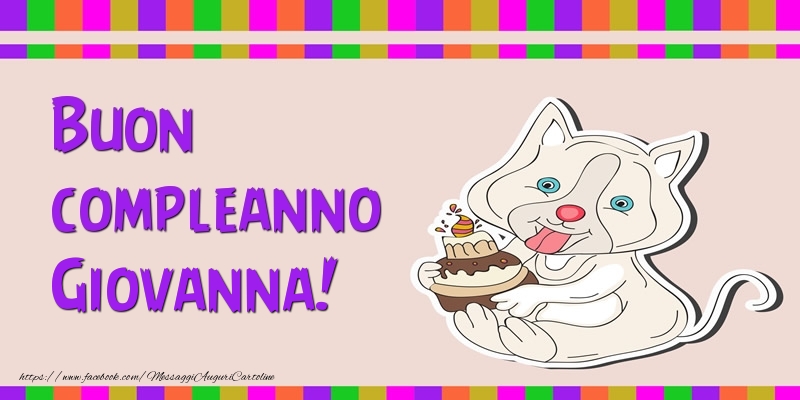 Buon compleanno Giovanna! - Cartoline compleanno