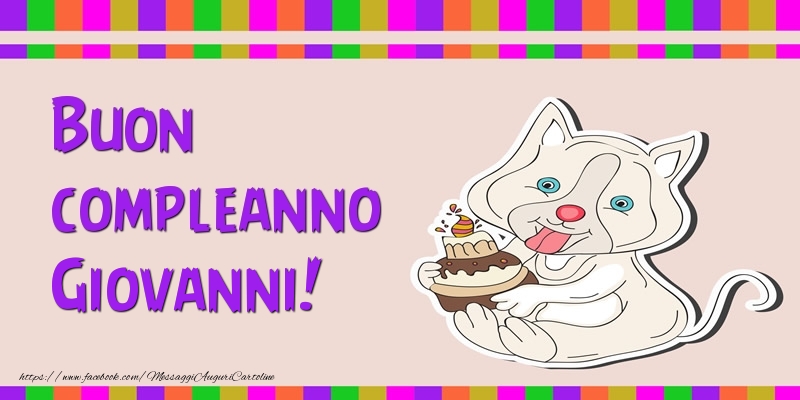  Buon compleanno Giovanni! - Cartoline compleanno