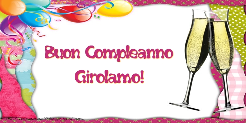 Buon Compleanno Girolamo! - Cartoline compleanno
