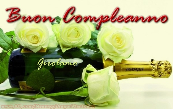 Buon compleanno Girolamo - Cartoline compleanno