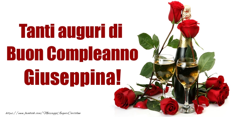 Tanti auguri di Buon Compleanno Giuseppina! - Cartoline compleanno