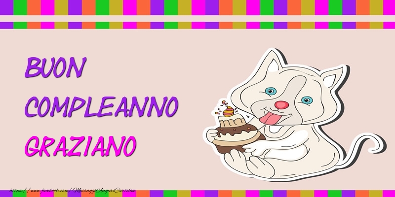 Buon Compleanno Graziano - Cartoline compleanno