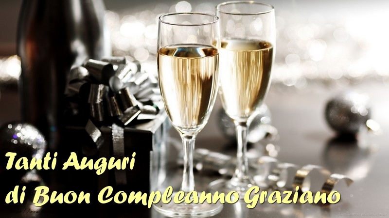  Tanti Auguri di Buon Compleanno Graziano - Cartoline compleanno