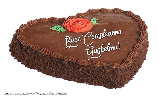 Torta Buon Compleanno Guglielmo! - Cartoline compleanno con torta
