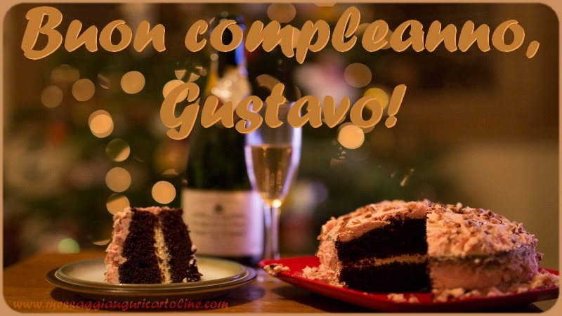Buon compleanno, Gustavo - Cartoline compleanno