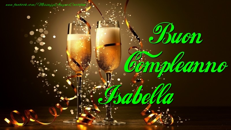Buon Compleanno Isabella - Cartoline compleanno