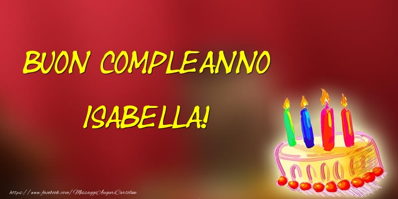 Buon Compleanno Isabella! - Cartoline compleanno
