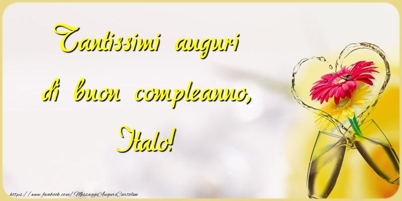 Tantissimi auguri di buon compleanno, Italo - Cartoline compleanno