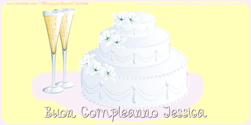 Buon compleanno Jessica - Cartoline compleanno