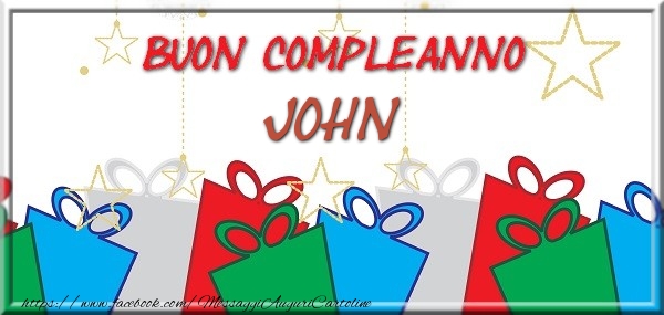 Buon compleanno John - Cartoline compleanno
