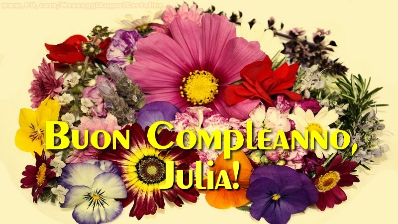 Buon compleanno, Julia! - Cartoline compleanno