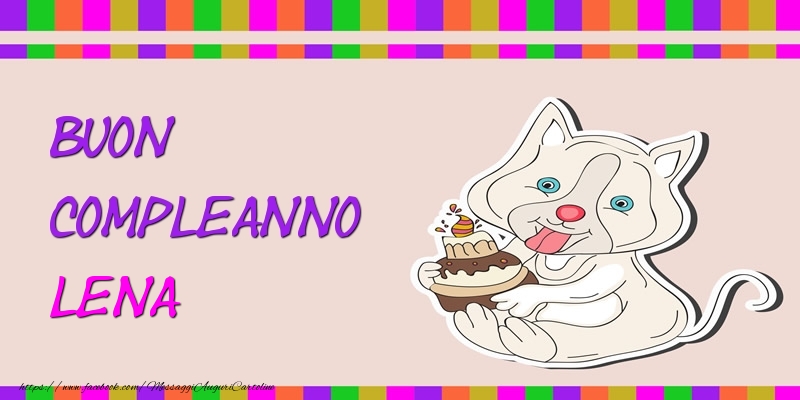 Buon Compleanno Lena - Cartoline compleanno