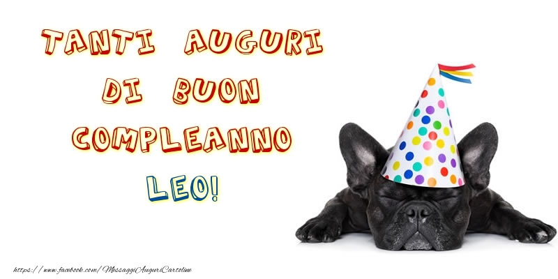 Tanti Auguri di Buon Compleanno Leo! - Cartoline compleanno