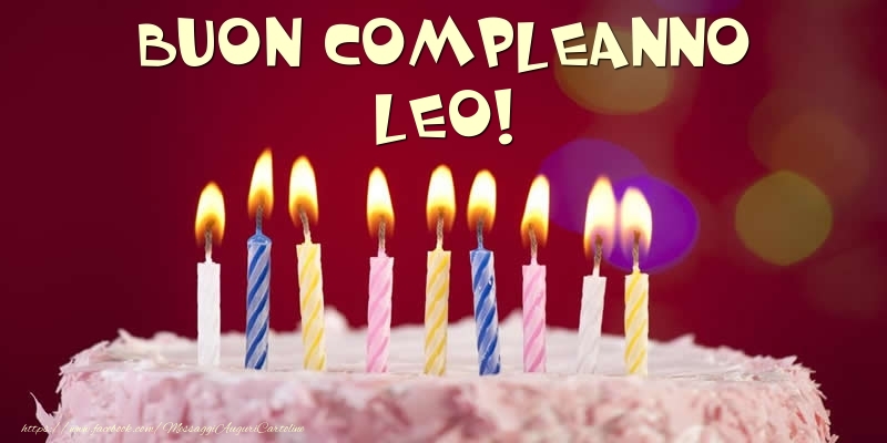 Torta - Buon compleanno, Leo! - Cartoline compleanno con torta