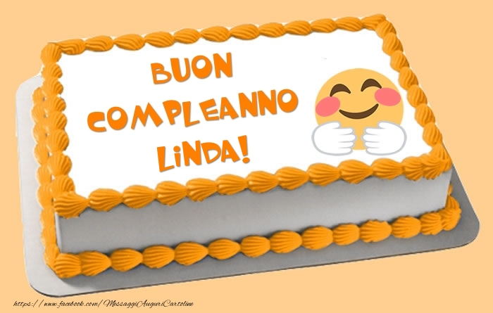 Torta Buon Compleanno Linda! - Cartoline compleanno con torta