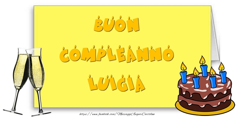 Buon Compleanno Luigia - Cartoline compleanno