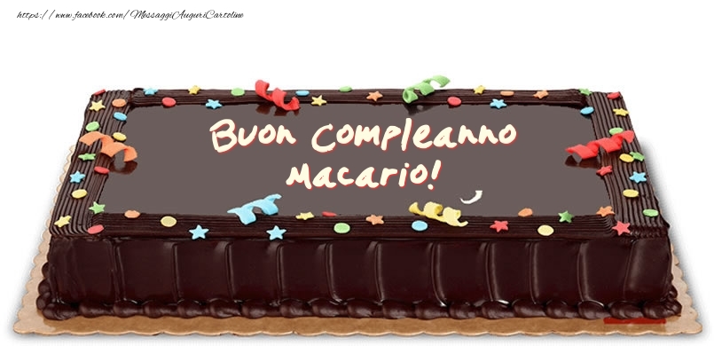 Torta di compleanno per Macario! - Cartoline compleanno con torta