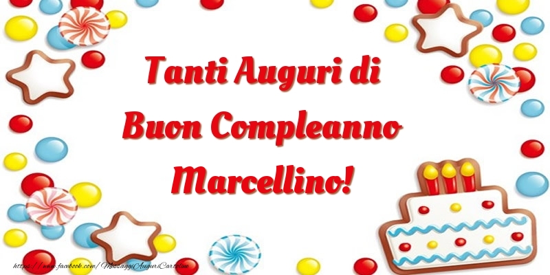 Tanti Auguri di Buon Compleanno Marcellino! - Cartoline compleanno