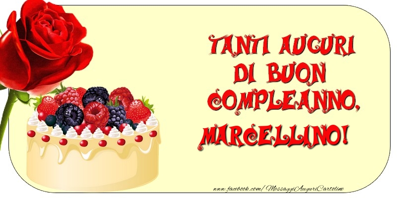 Tanti Auguri di Buon Compleanno, Marcellino - Cartoline compleanno