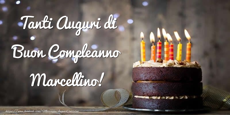 Tanti Auguri di Buon Compleanno Marcellino! - Cartoline compleanno