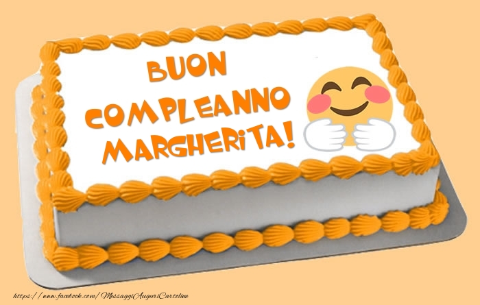 Torta Buon Compleanno Margherita! - Cartoline compleanno con torta