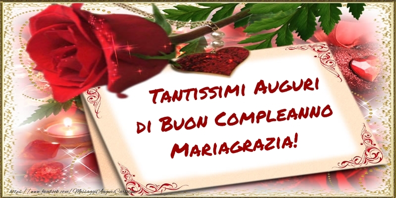  Tantissimi Auguri di Buon Compleanno Mariagrazia! - Cartoline compleanno